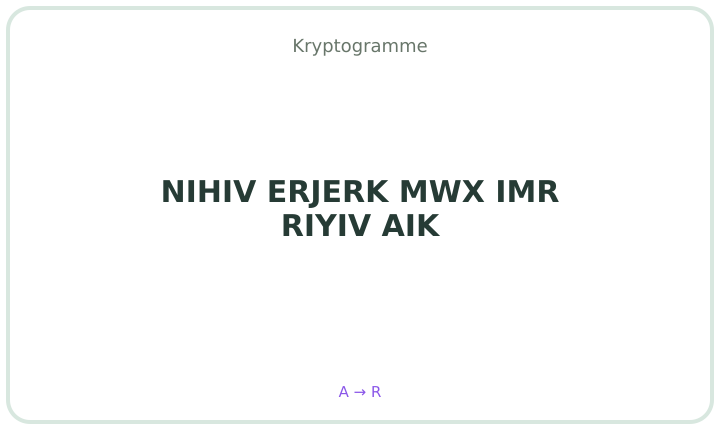 Deutsches Kryptogramm 1