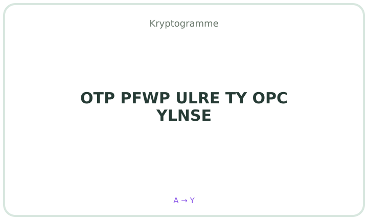 Deutsches Kryptogramm 8
