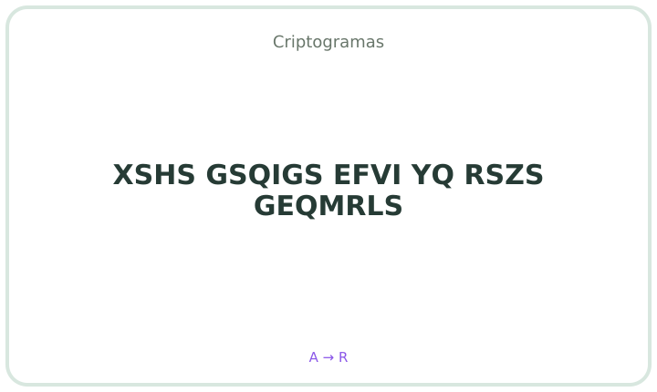 Criptograma em português 1