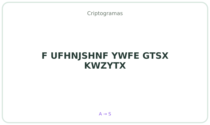 Criptograma em português 2