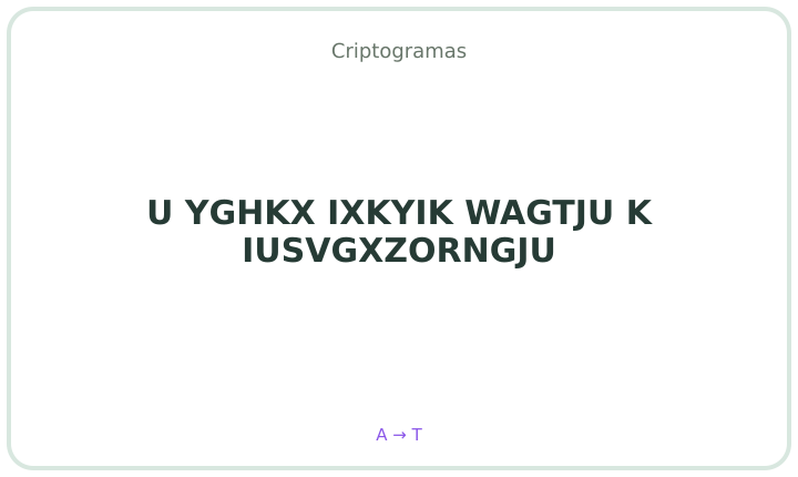 Criptograma em português 3