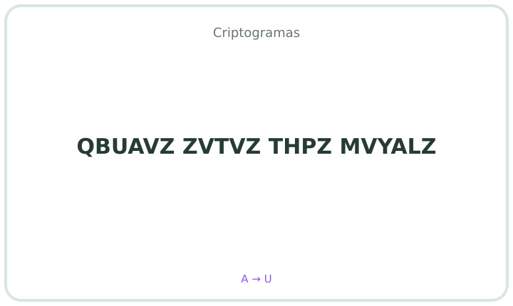 Criptograma em português 4