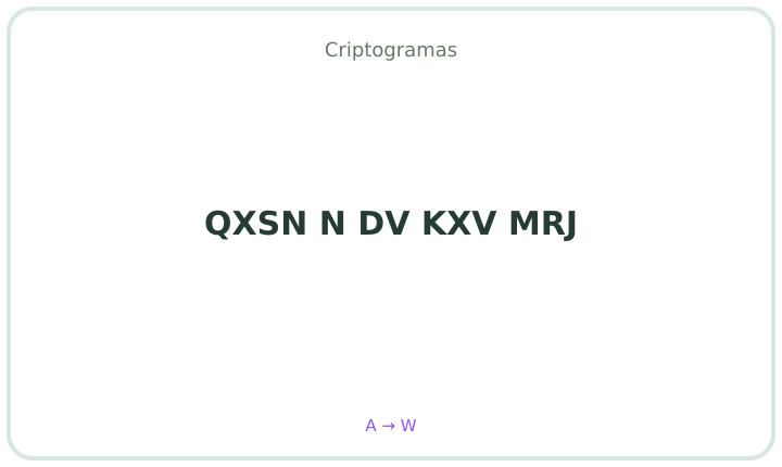 Criptograma em português 6