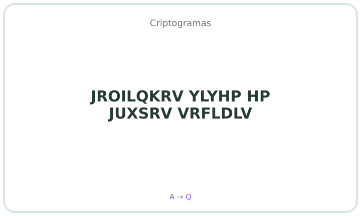 Criptograma em português 9
