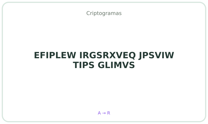 Criptograma em português 10