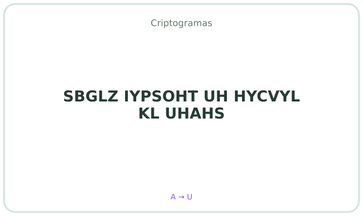 Criptograma em português 13