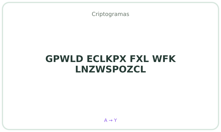 Criptograma em português 17