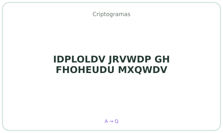 Criptograma em português 18