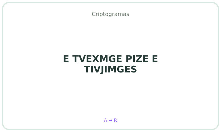Criptograma em português 19