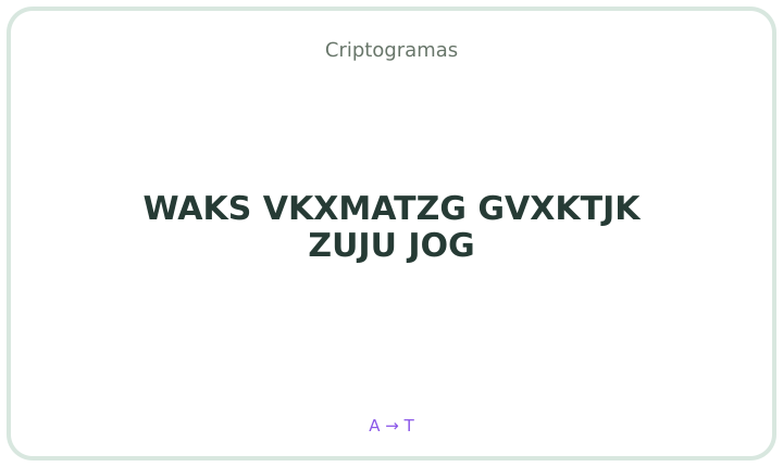 Criptograma em português 21