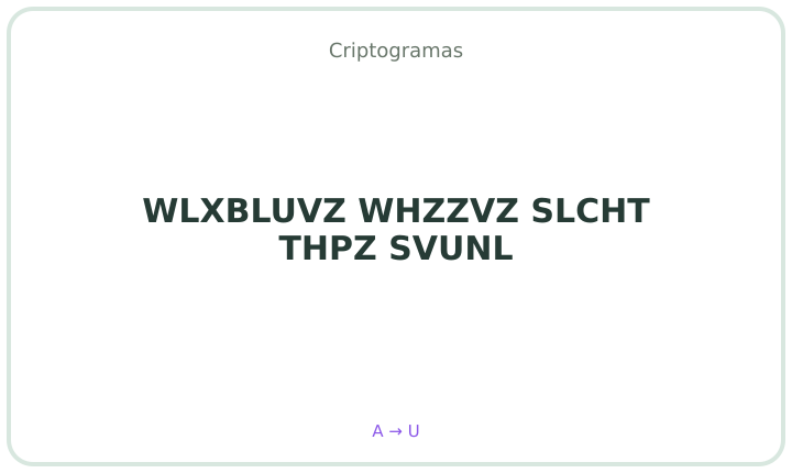 Criptograma em português 22