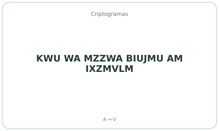 Criptograma em português 23