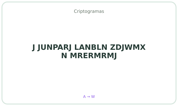 Criptograma em português 24