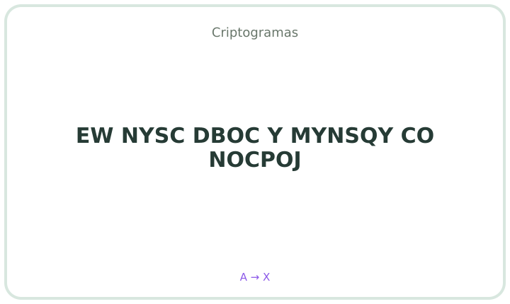 Criptograma em português 25