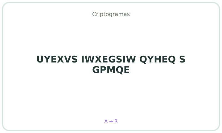 Criptograma em português 28