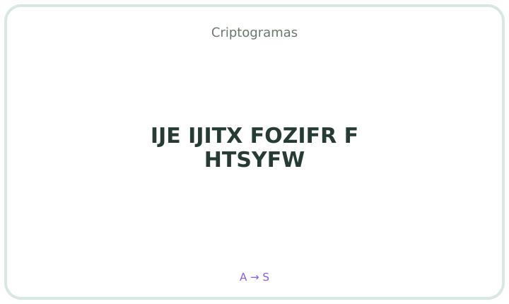 Criptograma em português 29