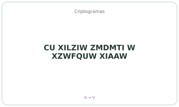 Criptograma em português 32