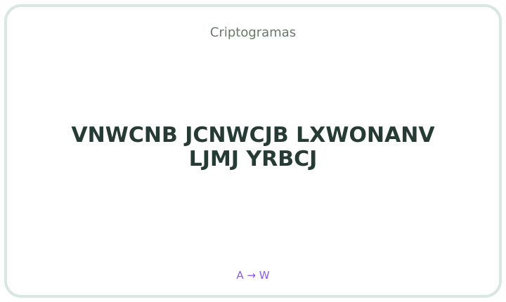 Criptograma em português 33