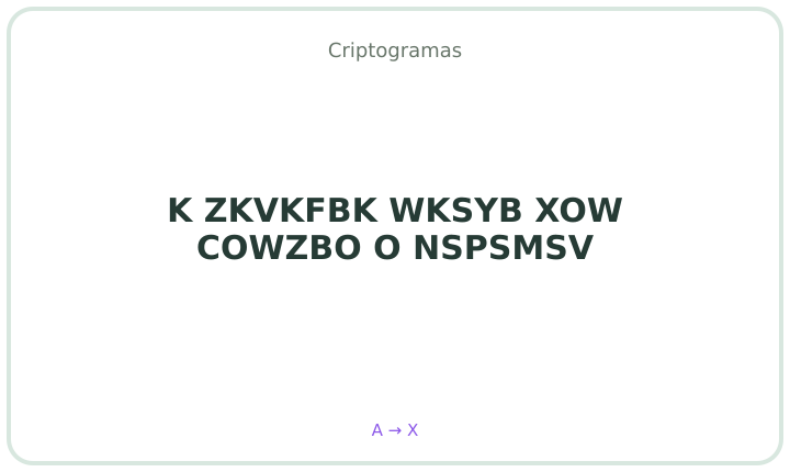 Criptograma em português 34