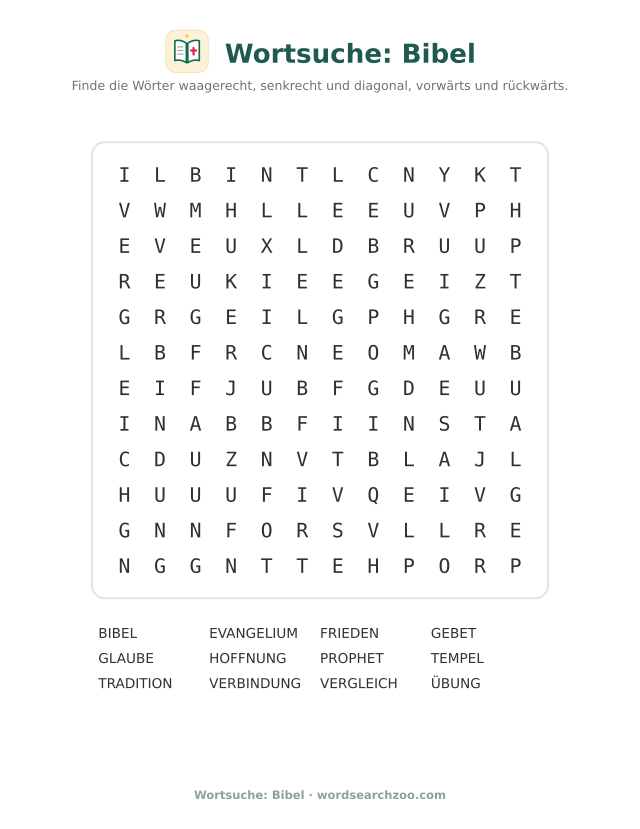 Wortsuche: Bibel