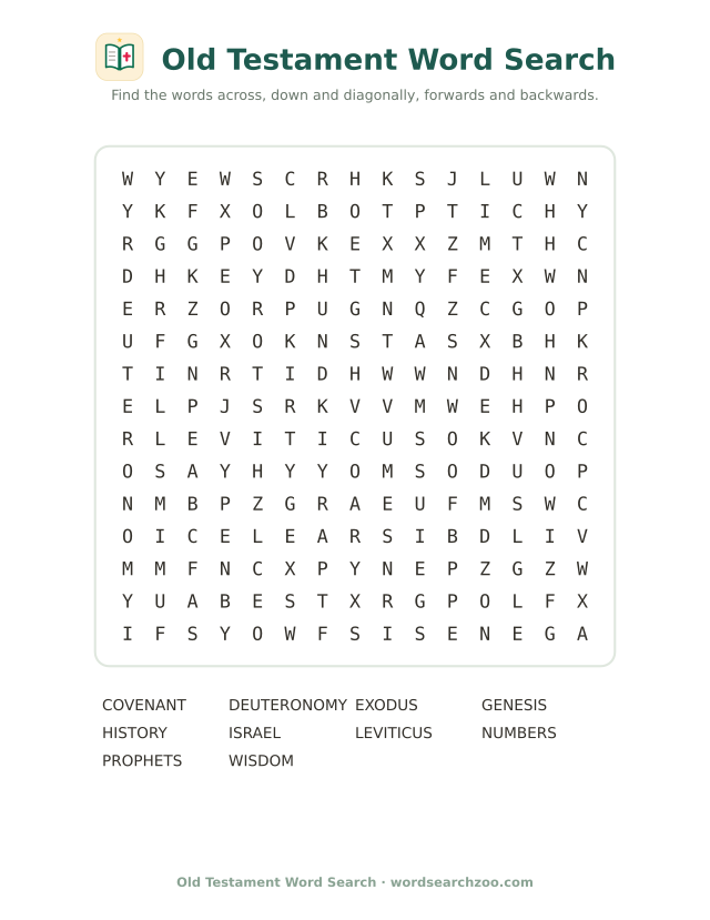 Old Testament word search