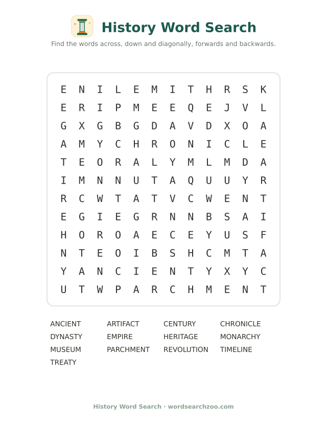 History word search