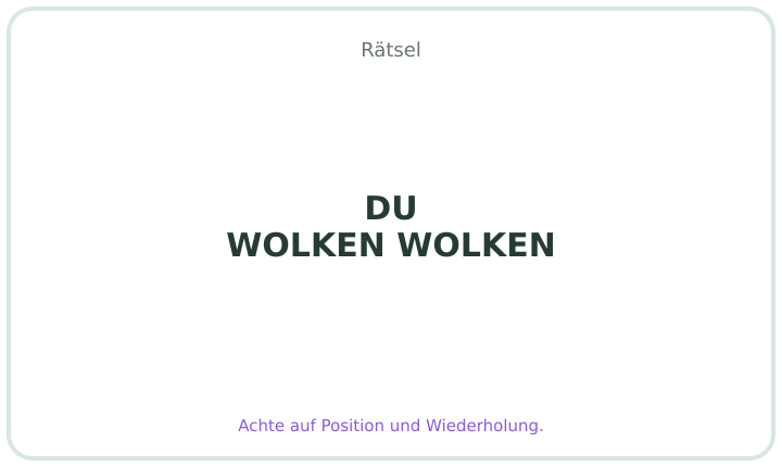 Deutsches Rebus-Rätsel Nummer 2