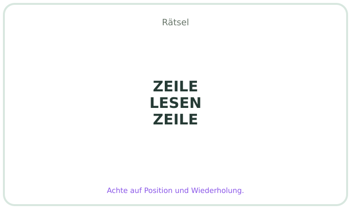 Deutsches Rebus-Rätsel Nummer 5
