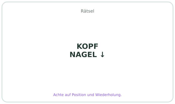 Deutsches Rebus-Rätsel Nummer 11