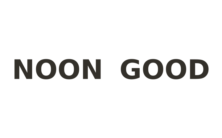 Rebus puzzle: the word GOOD placed after the word NOON