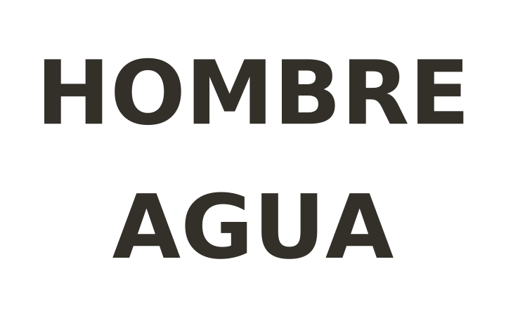 Acertijo visual: la palabra HOMBRE encima de la palabra AGUA