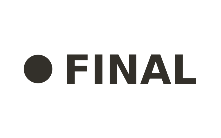 Acertijo visual: un punto negro grande delante de la palabra FINAL