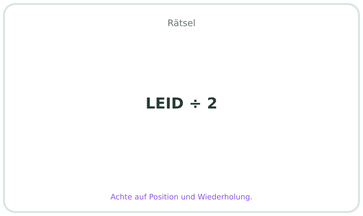 Deutsches Rebus-Rätsel Nummer 2