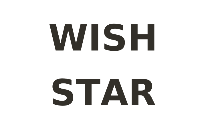 Rebus puzzle with answer: the word WISH placed above the word STAR