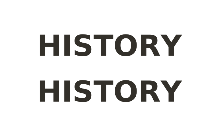 Rebus puzzle with answer: the word HISTORY printed twice, one copy above the other