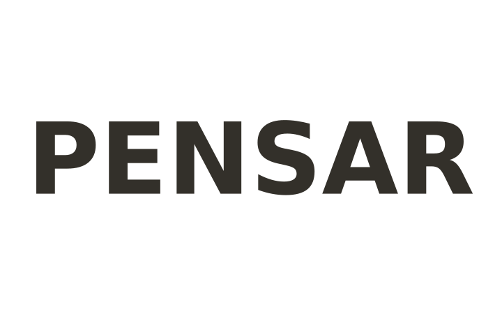 Acertijo visual con respuesta: la palabra PENSAR escrita en letras enormes