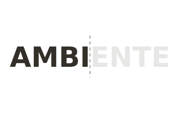 Acertijo visual con respuesta: la palabra AMBIENTE con la mitad derecha desvanecida