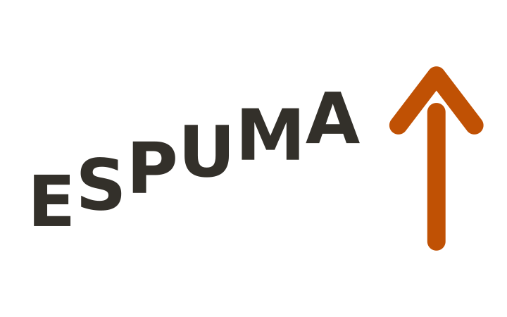 Acertijo visual con respuesta: la palabra ESPUMA escrita en subida junto a una flecha hacia arriba