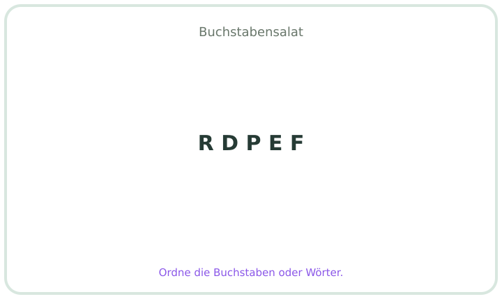 Deutscher Buchstabensalat 4