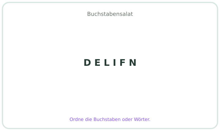 Deutscher Buchstabensalat 5
