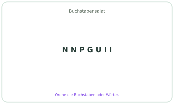 Deutscher Buchstabensalat 6