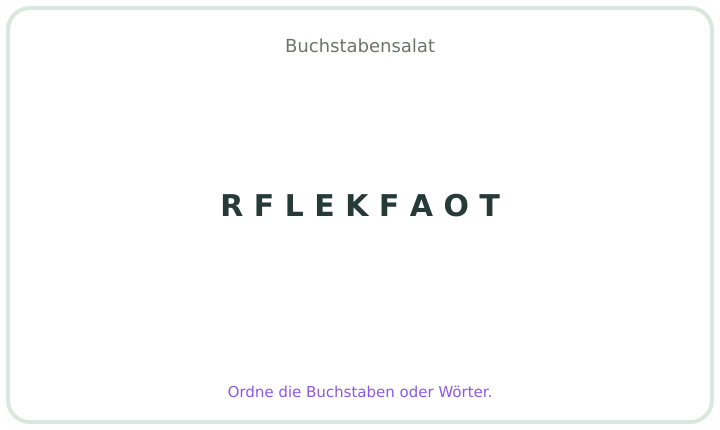 Deutscher Buchstabensalat 7