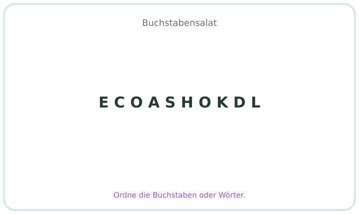 Deutscher Buchstabensalat 8