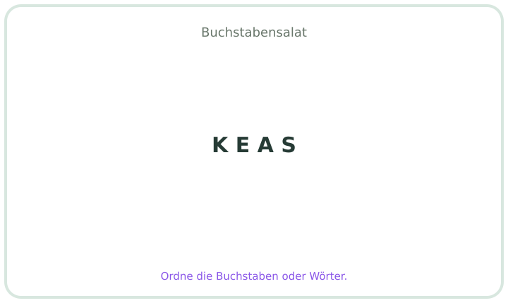 Deutscher Buchstabensalat 12