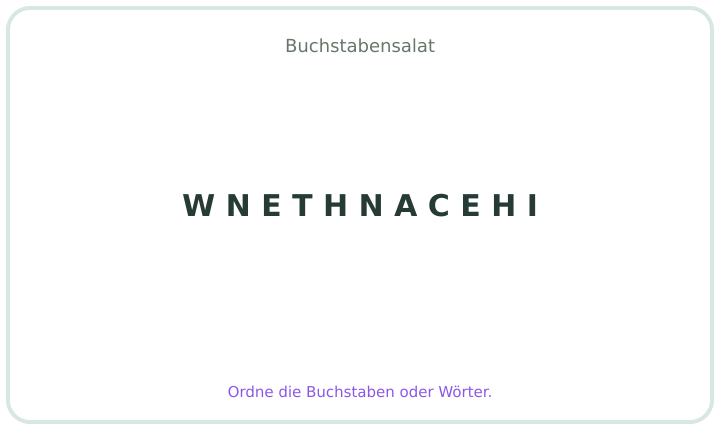 Deutscher Buchstabensalat 13
