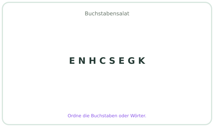 Deutscher Buchstabensalat 14