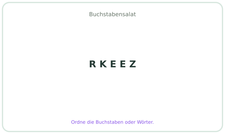 Deutscher Buchstabensalat 15