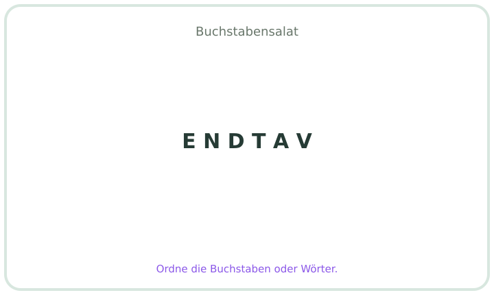 Deutscher Buchstabensalat 17