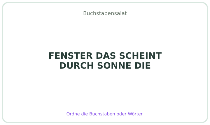 Deutscher Buchstabensalat 22