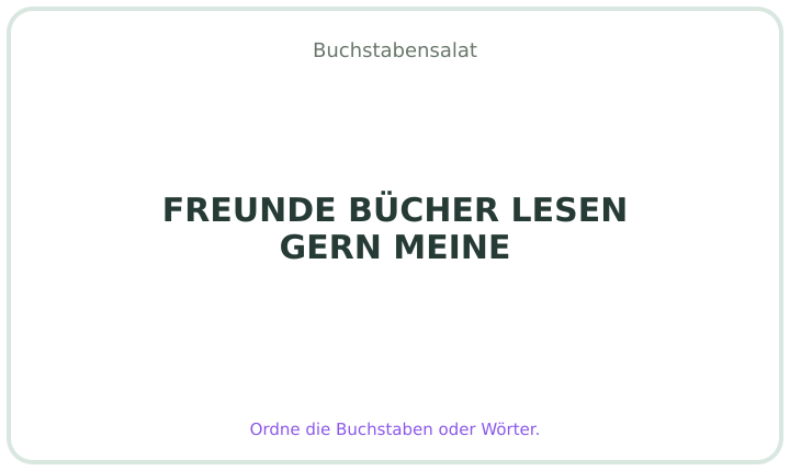 Deutscher Buchstabensalat 23